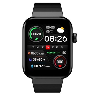 MIBRO Smartwatch T1 1.6 cala 250 mAh czarny