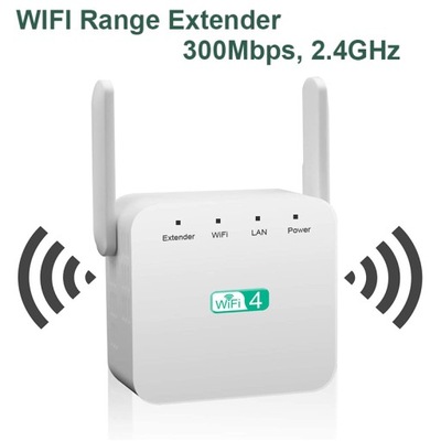 REPEATER WI-FI WZMACNIACZ SYGNAŁU WIFI 300MBPS 2X ANTENA