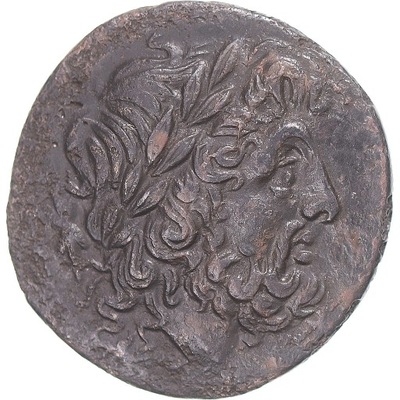 Moneta, Bruttium, Æ, 211-208 BC, EF(40-45), Brązow