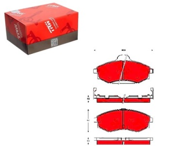 Гальмівні колодки гальмівні kia перед joice 2,0 00-03 trw фото №1