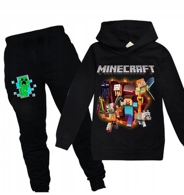 Dres Minecraft komplet bluza i spodnie 128 134