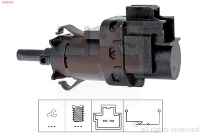 CONMUTADOR DE LUZ LUZ DE FRENADO VOLVO 1-810-231  