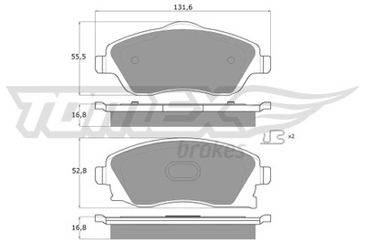 КОЛОДКИ HAM.OPEL CORSA C