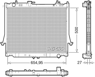 Радиатор двигателя isuzu фото №1