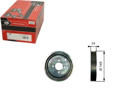 Шкив коленчатого вала коленчатого citroen c5 i xsara pica фото №1