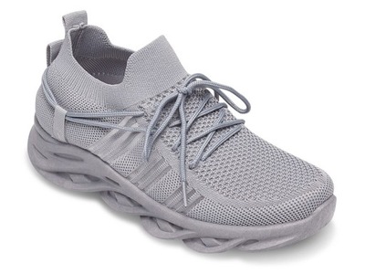 Ażurowe buty sportowe SNEAKERSY Szare 37
