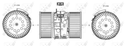 NRF 34161 ВЕНТИЛЯТОР ВНУТРІШНІЙ 