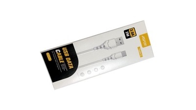 Kabel ASPOR USB - USB typ C 2m Biały 3A