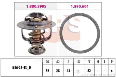 TERMOSTATOS DE AUTOMÓVIL EPS 1.880.404  