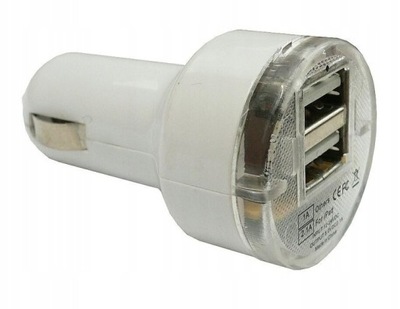 ŁADOWARKA SAMOCHODOWA 2x USB 12/24V 2.1A 5V