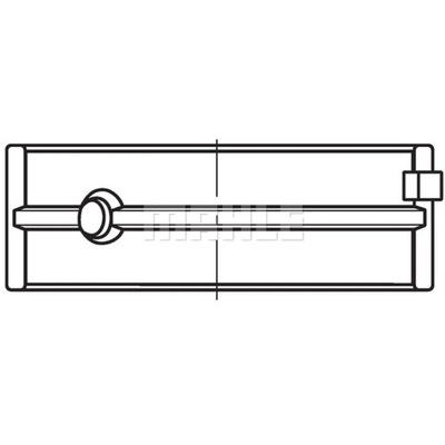 BLOQUE SILENCIOSO COJINETE DE EJE CIGÜEÑAL MAHLE 001 HL 20044 000  