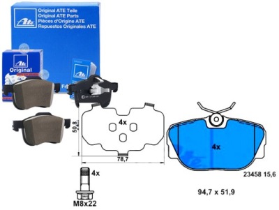 Тормозные колодки тормозные land rover discovery ii range rov фото №1