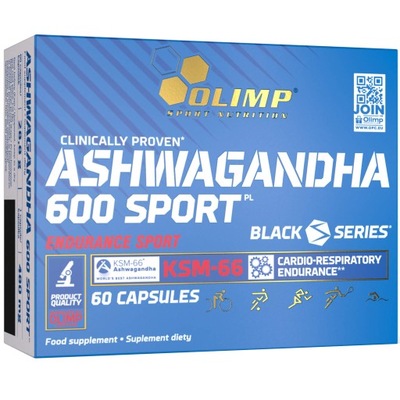 OLIMP ASHWAGANDHA 600 SPORT KORZEŃ BIO STRES 60cap