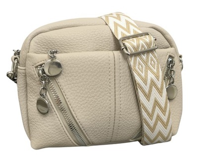 TOREBKA DAMSKA BEŻOWA LISTONOSZKA