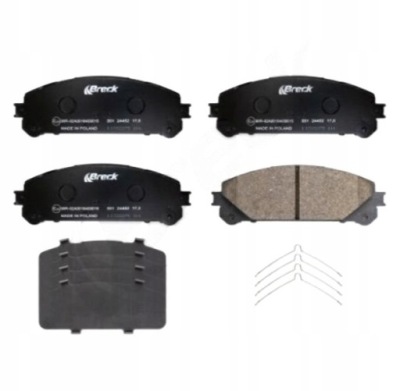 Гальмівні колодки гальмівні breck do toyota sienna 2.7 3.5 фото №1