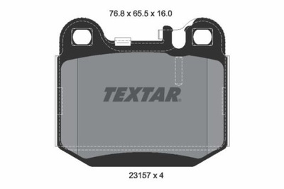 TEXTAR 2315702 КОЛОДКИ ТОРМОЗНЫЕ