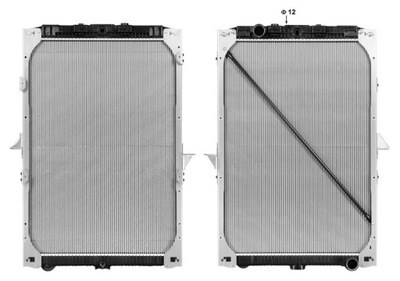 Радіатор wody комплектна daf 105xf 05- фото №1