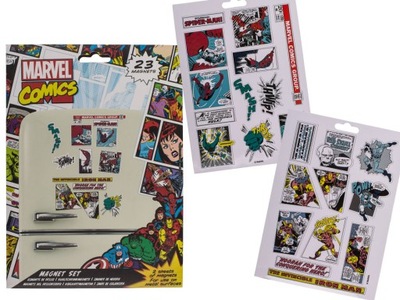 Magnesy Marvel Heroes 23 sztuki - produkt licency