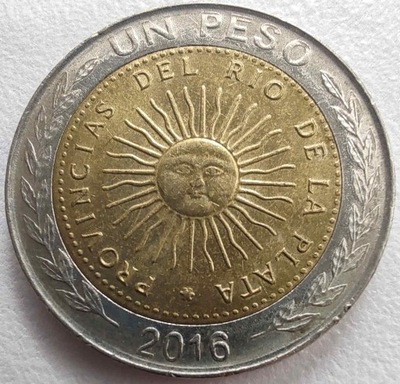 1519 - Argentyna 1 peso, 2016
