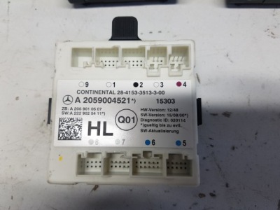 Mercedes w205 модуль блок управления дверь левый задняя фото №1