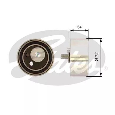 GATES T41095 RATAS ĮTEMPIKLIO DIRŽELIO PASSAT 2.5TDI 