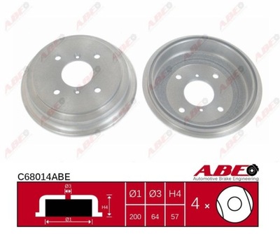 BEBEN DE FRENADO ABE C68014ABE  