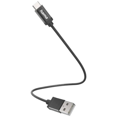 HAMA Kabel do Ładowania USB-A na USB-C 0,2 m 20 cm