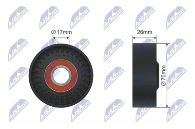 ROLLO TENSOR CORREA WIELOROWKOWEGO OPEL SIGNUM VECTRA C VECTRA C GTS; REN  