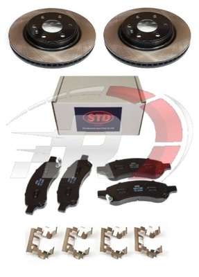 Gmc acadia 2007-2016 тормозные диски + тормозные колодки тормозные перед фото №1