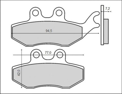 BRENTA ZAPATAS DE FRENADO KH374 RIEJU 50/125, PARTE DELANTERA (FT 3043)  