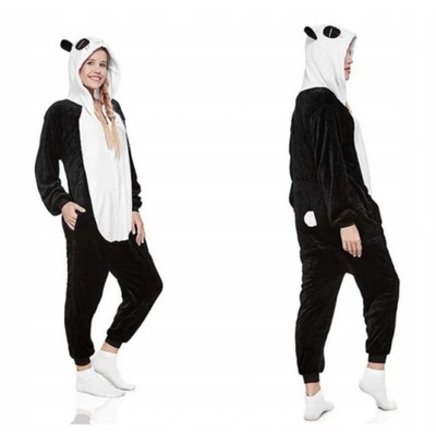 PANDA ONESIE KOMBINEZON DRES KIGU-RUMI PIŻAMA M