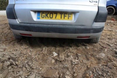 Citroen c4 picasso 07 ezrc бампер задняя задний фото №1