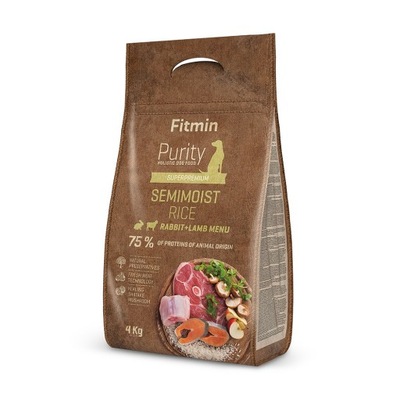 Fitmin Dog Purity Rice Semimoist Rabbit & Lamb / Półwilgotna 4kg