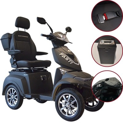 Skuter elektryczny ELECTRORIDE FASTI 4 MAX pas+pokrowiec+bateria