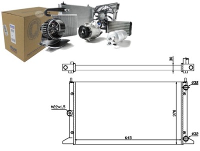 Nissens радиатор двигателя ford galaxy seat alhambr фото №1