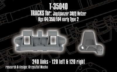 QuickTracks gąsienice - Hetzer (wczesne, typ 2)