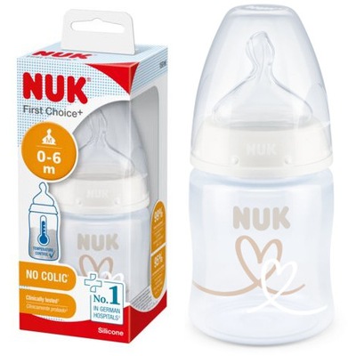 NUK butelka FIRST CHOICE+ 150ml smoczek silikon 1M