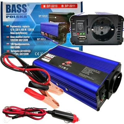 AUTOMOTIVE IGNITION UNIT CURRENT VOLTAGE 12V / 230V 600W / 1200W USB 5V  