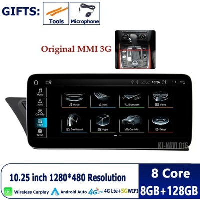 ANDROID13 PARA AUDI A4 A5 S4 S5 A4L B8 2009-2016 NAVEGACIÓN GPS CARPLAY AUTO  