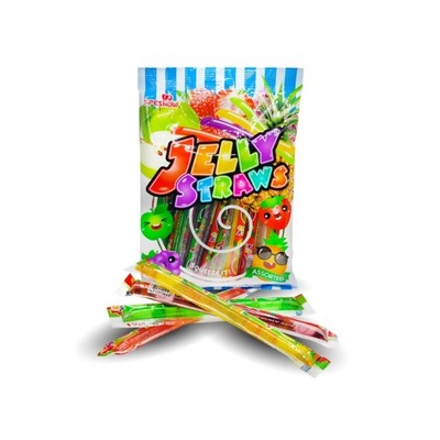 Żelki Owocowe JELLY STRAWS Assorted Fruit Mix 300g