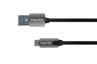 Kabel USB wtyk 3.0 - wtyk typu C 5 Gbps 1m K&M