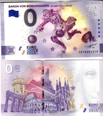 UE -Banknot 0-euro-Niemcy 2021-1 Münchhausen