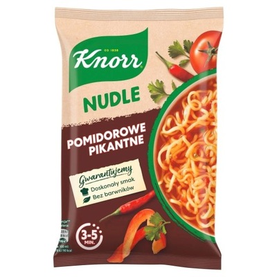 22 x Knorr Nudle Pomidorowe pikantne 63 g