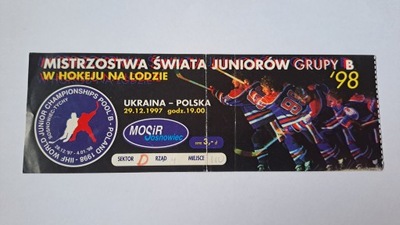 POLSKA - UKRAINA 29-12-1997 SOSNOWIEC - HOKEJ