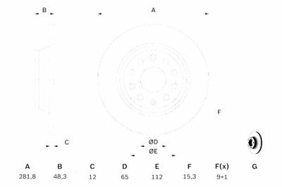 BOSCH DISCOS DE FRENADO 2 PIEZAS 0986479247 PARTE TRASERA VW GOLF V 06- AUDI A3 03-  