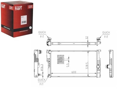 РАДИАТОР BMW 1 F20-F21 11- HART