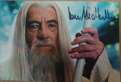 Ian McKellen (Władca Pierścieni) - zdjęcie z autografem