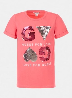 Guess t-shirt J1GI06K6YW1 C448 różowy 164