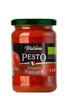 Pesto z Suszonych Pomidorów 140g - NaturaVena