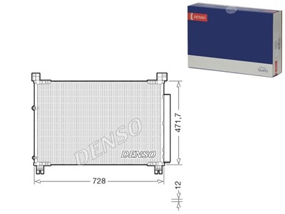 CONDENSADOR DE ACONDICIONADOR CON OSUSZACZEM LEXUS DENSO  